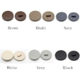 thumbnail image 2 of Handmake DIY High-foot Black Flat Craft Supplies Diy Spray Paint Buttons Sewing Material Accessories Decorative Resin Shank Button BROWN 25MM, 2 of 8