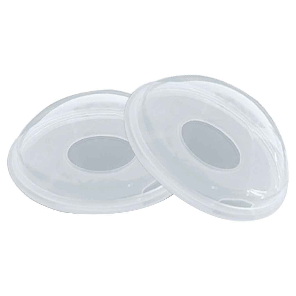 2pcs/box Silicone Breast Milk Collector For Leak-proof And Spill