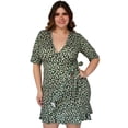 thumbnail image 1 of Vestido escote cruzado (talla extra), modelo 4266 (Negro floreado) negro 36 Roman Fashion Vestido extra 4266, 1 of 6