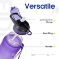 thumbnail image 4 of 32oz 1000ML Leakproof BPA Free Water Bottle with Motivational Time Marker to Ensure You Drink Enough Water Daily for Fitness, Gym and Outdoor Sports, 4 of 16
