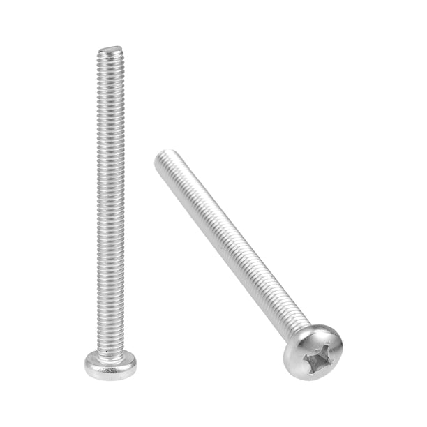 Tornillos de máquina M6x70mm Pan Phillips Cross Head Tornillos 10Pcs