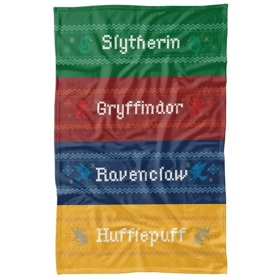 Harry Potter and The Deathly Hallows Part 2 Blanket, 36'x58' House Crest Fleece Blanket