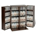 thumbnail image 2 of Prepac - Rangement Multimédia - Carbone, Bois composite Laminé - espresso VHS, DVD, CD, Disque Blu-ray - sur Pied, 2 of 2