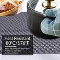 thumbnail image 2 of Placemats Set of 24 for Dining Table, Table Placemats, Rectangular Vinyl, PVC, 18x12 Inches - Gray, 2 of 8