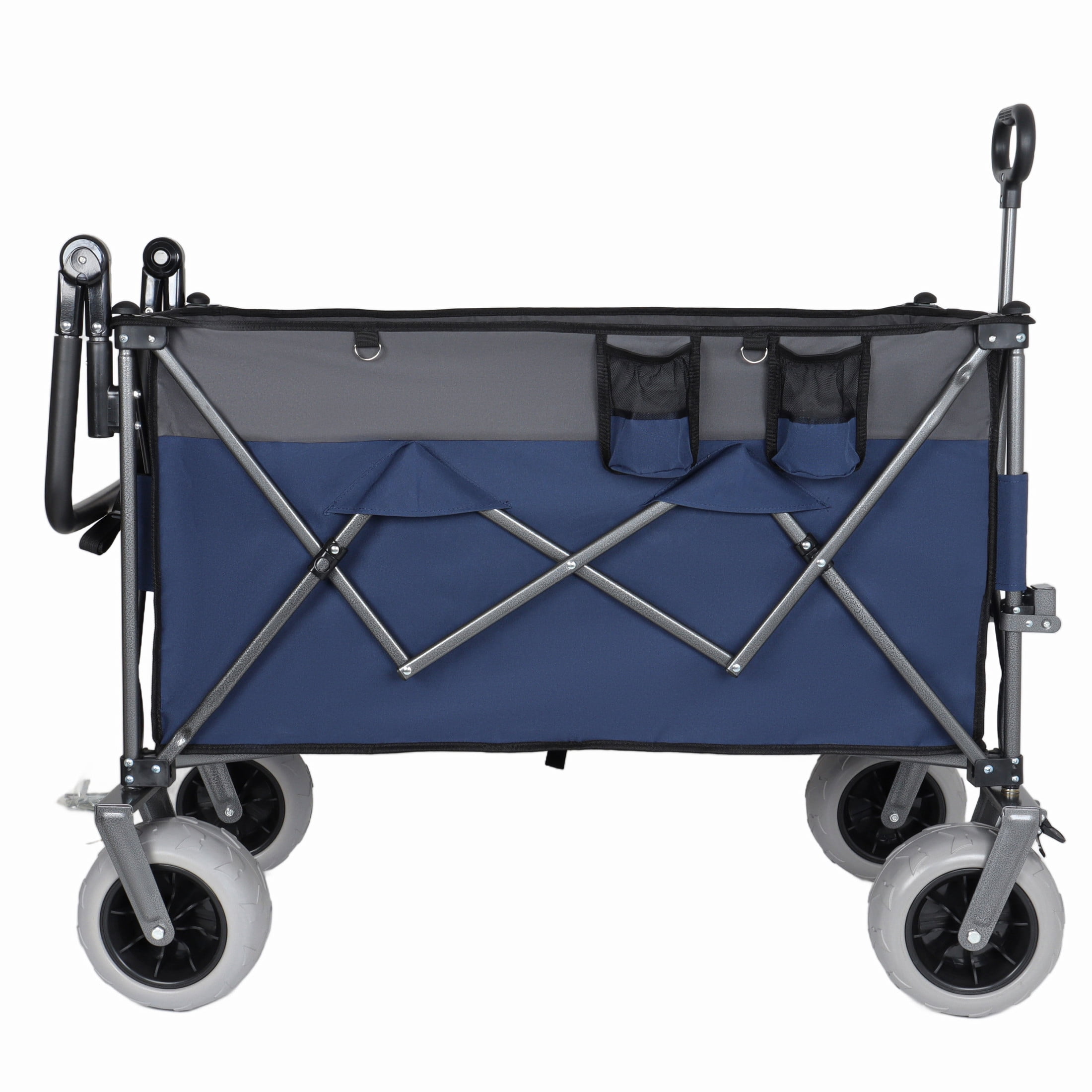 GDF Studio XL 300L Push-Pull Folding Wagon, Heavy-Duty Capacity