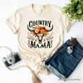 thumbnail image 6 of Country Mama Floral Buffalo Skull Vintage T-Shirt, Western Natural and White Women&rsquo;s Tee, 6 of 6