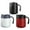 White,Black,Red, variant on Coffee Mug With Handle 13oz Insulated Stainless Coffee Travel Mug Double Wall Vacuum Reusable Coffee Cup With Lid (Black)