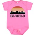 thumbnail image 3 of Inktastic Fort Worth Texas Skyline Retro Boys or Girls Baby Bodysuit, 3 of 5