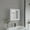 69#White,Engineered Wood, variant on Medicine Cabinet 20.30" H,With 2 Shelves and 2 Doors,White,White Engineered Wood Bath Faucets Bathroom Storage