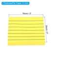 thumbnail image 2 of Uxcell 3" x 3" Lined Sticky Notes, Fluorescent Colored Self-Stick Note Pads 100 Sheets/Pad, Yellow, 3 Pack, 2 of 5