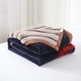 thumbnail image 5 of NC Faux Fur & Warm Fleece Blanket King Size 85"x93", A & B Printed Patterns 3-Ply Heavy Thick Microfiber Plush Blanket 8.5LB, Tiger & Brown, 5 of 8