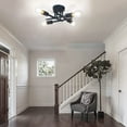 thumbnail image 5 of SHENMO Modern Black 4-Light Semi-Flush Mount Ceiling Light Near, 5 of 5