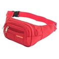 thumbnail image 4 of Riñonera con cremallera Yuyangstore bolso de hombro para pesca entrenamiento al aire libre rojo, 4 of 8