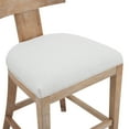 thumbnail image 5 of GDF Studio Brussels Upholstered Barstool with Beige Cushions, 5 of 9