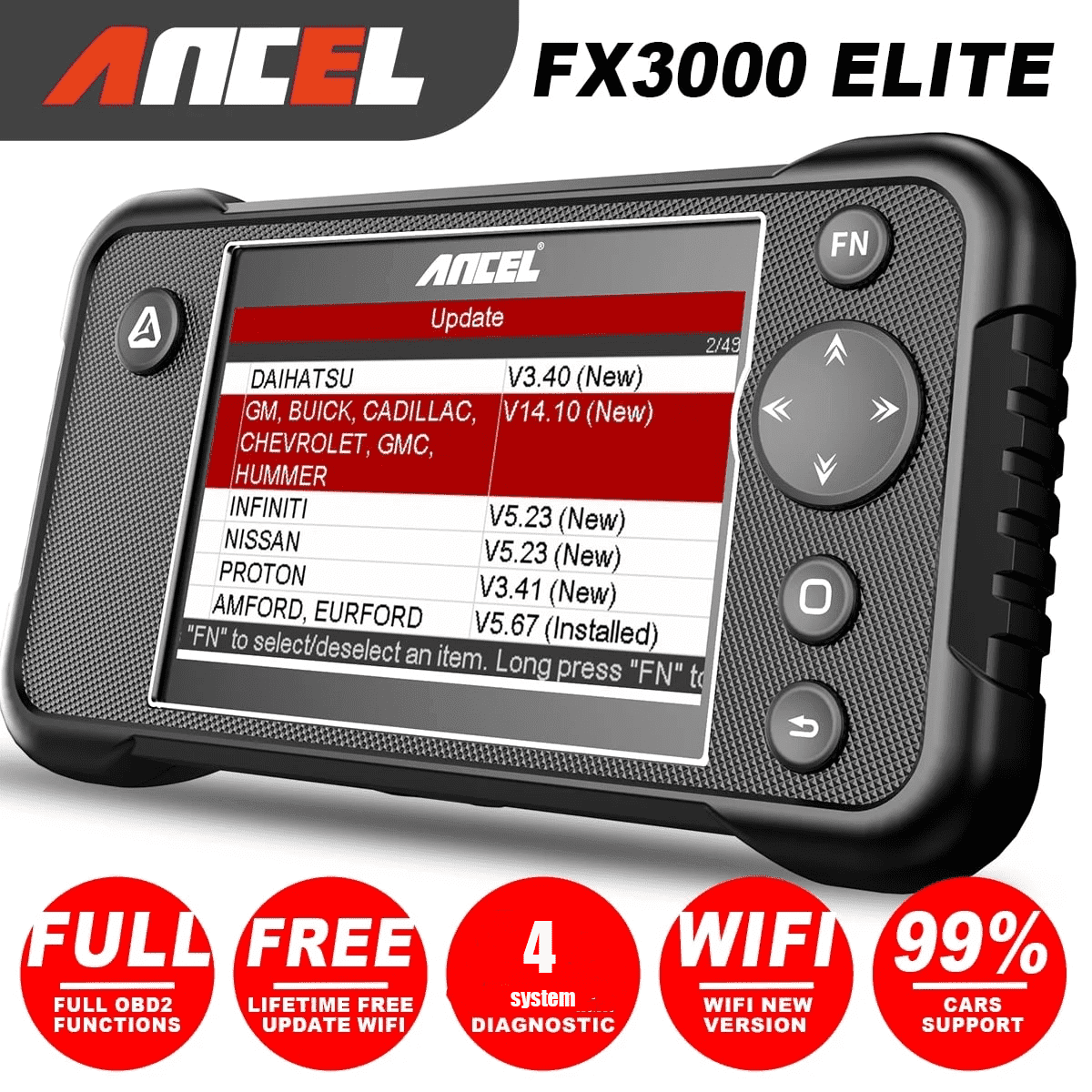 iCarsoft i909 Multi System Scanner for Mitsubishi & Mazda
