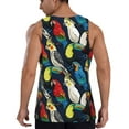 thumbnail image 3 of Gaeub Parrot Men's Athletic Tank Top, Workout Sleeveless Shirts, Running Tank Tops for Gym, Running, Training - XX-Large, 3 of 9