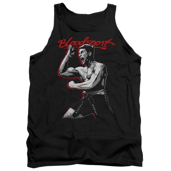 Bloodsport Loud Mouth Adult Tank Top Black