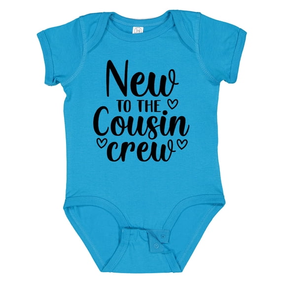 Inktastic New to the Cousin Crew Boys or Girls Baby Bodysuit