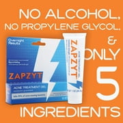 Zapzyt Acne Treatment Gel, Maximum Strength 10 Percent Benzoyl Peroxide, 1 oz (Pack of 2)