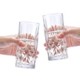 thumbnail image 7 of 12.3 Ounces/ 350ml Highball Glasses Set of 6, JOYCEMALL Vintage Style Clear Drinking Glasses Juice Tumblers & Water Cups Kit for Juice Cocktails Iced lemonade Tea Frappe Smoothies Milkshakes kitchen, 7 of 7