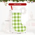thumbnail image 4 of Naloa White Green Plaid Christmas Stockings Decorations, Xmas Ornaments, DIY Personalized Farmhouse Decor for Home Family Party Tree, 4 of 7