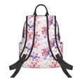 thumbnail image 2 of Naloa Lilies Flowers Print Lightweight DayBackpack Suitable for school, work, shopping, travel, etc., 2 of 5