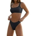 thumbnail image 1 of WILLBEST Trajes de Baño Para Mujer Con Falda, Trajes de Baño Deportivos Para Mujer, Conjunto de Bikini de Dos Piezas Con Top Corto, Trajes de Baño de Cintura Alta y Corte Alto, 1 of 4