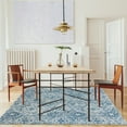 thumbnail image 2 of ReaLife Rugs Machine Washable Printed Mosaic Blue Eco-friendly Recycled Fiber Area Runner Rug (5' x 7'), 2 of 10