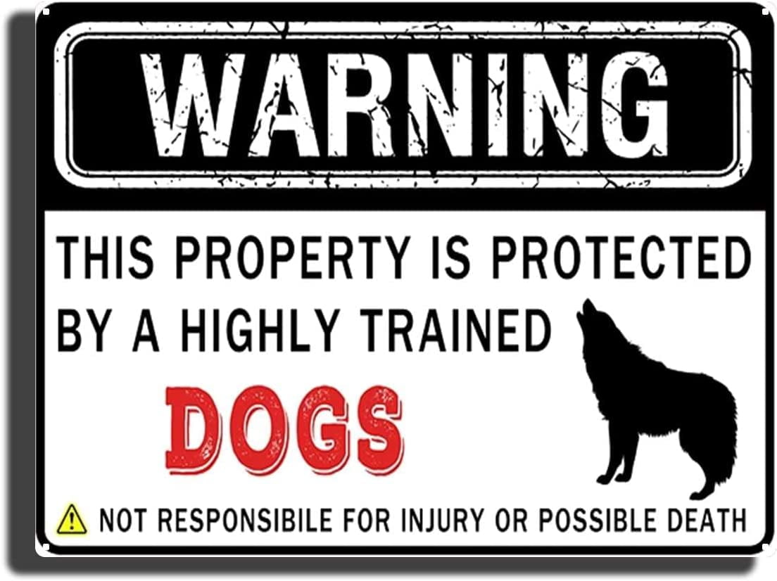 dog on premises sign walmart
