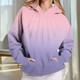 thumbnail image 2 of DDAPJ pyju Oversized Sweatshirt for Women Gradient Print Long Sleeve Drop Shoulder Hoodies Lightweight Casual Pullover Sweatshirts Fall Fashion Clothes, 2 of 8