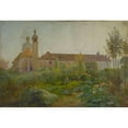 thumbnail image 2 of Georges Rouard 24x18 Black Ornate Framed Double Matted Museum Art Print Titled: The Carmes De Vaugirard Convent, 15th Arrondissement. (1892-1902), 2 of 5