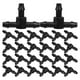 thumbnail image 2 of Irrigation System Drip Irrigation Tee Connectors Garden Hose Connectors Black 3.00X2.00X0.90CM Drip Irrigation 100Pcs, 2 of 5