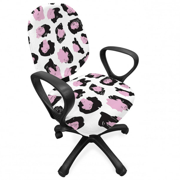 Modern Office Chair Slipcover Leopard, Animal Print Office Chair Cover