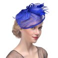 thumbnail image 2 of Guardurnaity Elegante tocado de malla para mujer para el día de la boda. Tocado elegante de sinamay. Accesorio para el cabello, 2 of 6