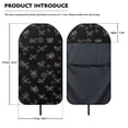 thumbnail image 6 of POLERO Car Front Car Seat Towel Cover Towel Seat Cover Warp Kitted Terry Cloth, Compatible with Truck Seat Van, for SUV Sedan Vans Cars, Butterfly Water Splash Print, 6 of 6