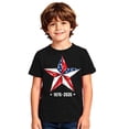 thumbnail image 4 of Tisuna 250 Anniversary Shirts For Boys Kids Short Sleeve Crew Neck Red White And Blue Star Print Tops Breathable 4Th Of July Festival Shirts For Toddler And Tweens 1-14 Years, 4 of 4