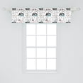 thumbnail image 2 of Ambesonne Dogs Window Valance, Scandinavian Art with Dog, 54" X 12", Multicolor, 2 of 3