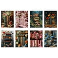 thumbnail image 4 of Books & Flowers Diamond Art Painting Kit for Adults Beginners - 16x20 inch DIY Painting on Canvas for Home Wall Decor, 4 of 11