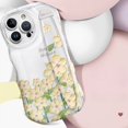 thumbnail image 1 of New Clear Phone Case With Wrist Strap Stand For Apple IPhone 14pro 14 Pro Max - Transparent Silicone Cover With Oil Painting Floral Design For IPhone 13, 13 Pro, And 13 Pro Max - Full Protection And A, 1 of 1
