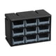 thumbnail image 1 of Caja organizadora de herramientas con compartimento para guardar herramientas de pared y cajones para garaje 9 cuadrícula, 1 of 9