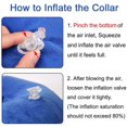 thumbnail image 4 of Collar inflable de cono para perro después de la cirugía, Collar protector suave de recuperación para mascotas, evita que los perros y gatos muerdan y arañen, 4 of 7