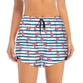 thumbnail image 2 of Balery Clown Fish Pantalones cortos deportivos para mujer con forro y dos bolsillos, elásticos, para entrenamiento, gimnasio, yoga-Small, 2 of 7
