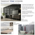 thumbnail image 6 of Transolid Twk483696-H Titan 96" High X 48" Wide X 36" Deep Matte Honed Shower Wall Kit -, 6 of 7
