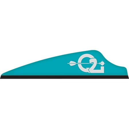 Q2i Q210410 Fusion X-II SL 100 Pack 2.1 Teal Archery Arrow Vanes