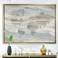 thumbnail image 3 of Misty World Map - Glam Map Framed Canvas, 3 of 3