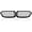 Glossy Black, variant on Astra Depot Glossy Black Double Line Kidney Grille Grill Fit 2012-2018 BMW F30 F31 320i 328i 335i 4-Door