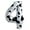 Number 4, variant on Cow Print Balloon Birthday Decorations Supplies,40 inch Number 4 Balloon | Cowgirl Theme Number Balloons for 4th Birthday Party | Farm Barn Decor for kids