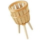 thumbnail image 4 of Bamboo Woven Flower Basket for Plant Pot Storage in Khaki Color Suitable for Living Room Balcony, 4 of 5
