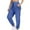 Blue, variant on Erwazi Women's Joggers Pants with Zipper Pockets Lightweight Athletic Tapered Stretch Lounge Pants Workout Yoga Running Pants for Women Men