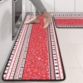 thumbnail image 2 of Kitchen Rugs Sets Of 2,Red Christmas Striped Pattern Anti Fatigue Kitchen Mat Rugs Non Slip Washable,Decorative Kitchen Floor Mats for Kitchen,Sink,Laundry,17"x47"+17"x47", 2 of 5